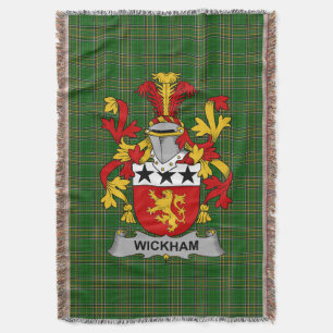 Couverture Armoiries irlandaises Wickham Family Crest Irlande