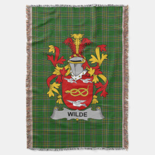 Couverture Armoiries irlandaises Wilde Family Crest Irlande