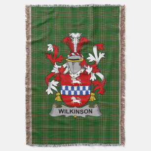 Couverture Armoiries irlandaises Wilkinson Family Crest Irlan