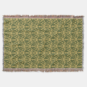 Couverture Arrière - plan floral en bois de motif de damass