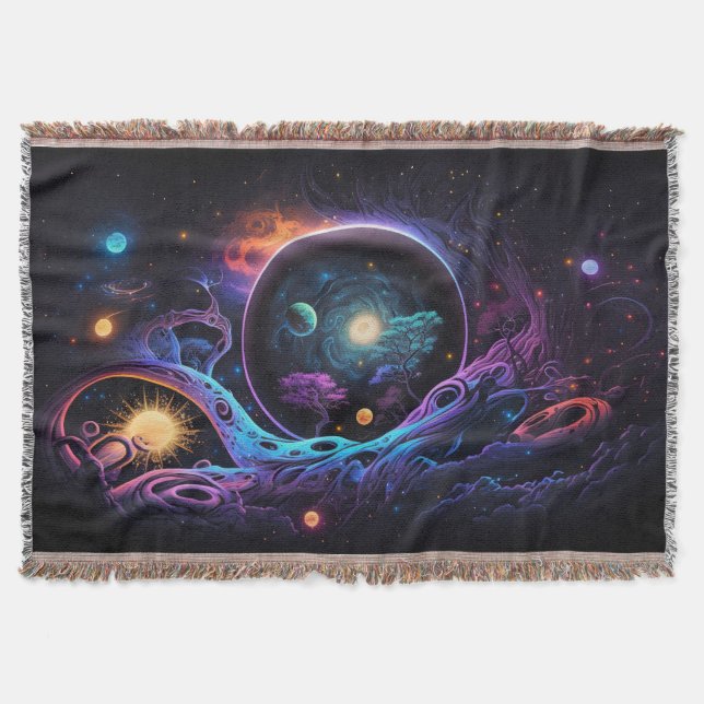 Couverture Arrière - plan psychédélique de l'espace (Devant)