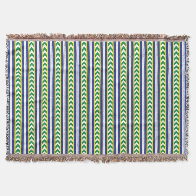 Couverture Art folklorique letton vert et bleu letton (Devant)