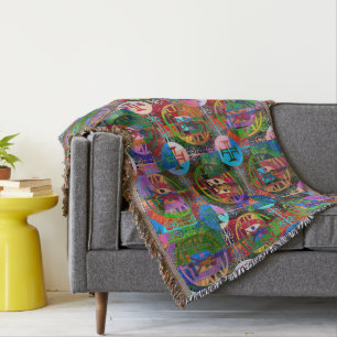 Couverture Art populaire portugais Throw Blanket