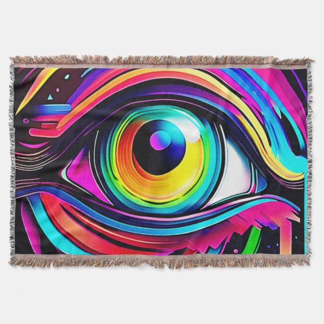 Couverture Art Psychédélique Vibrant de l'Œil (Devant)