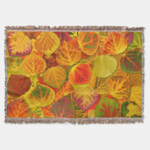 Couverture Aspen Feuilles Collage Solid Medley 1