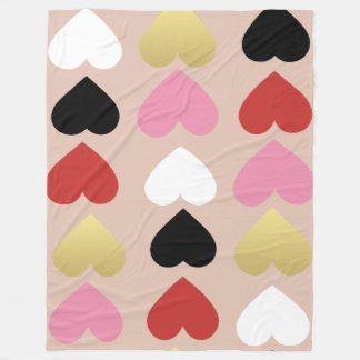 Couverture au coeur chic et coloré.