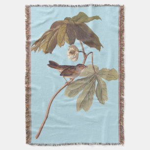 Couverture Audubon Oiseau de Bruant sur Mandrake sauvage