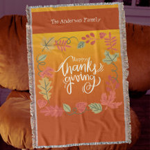 Automne Feuilles Confortable Bon thanksgiving Rust