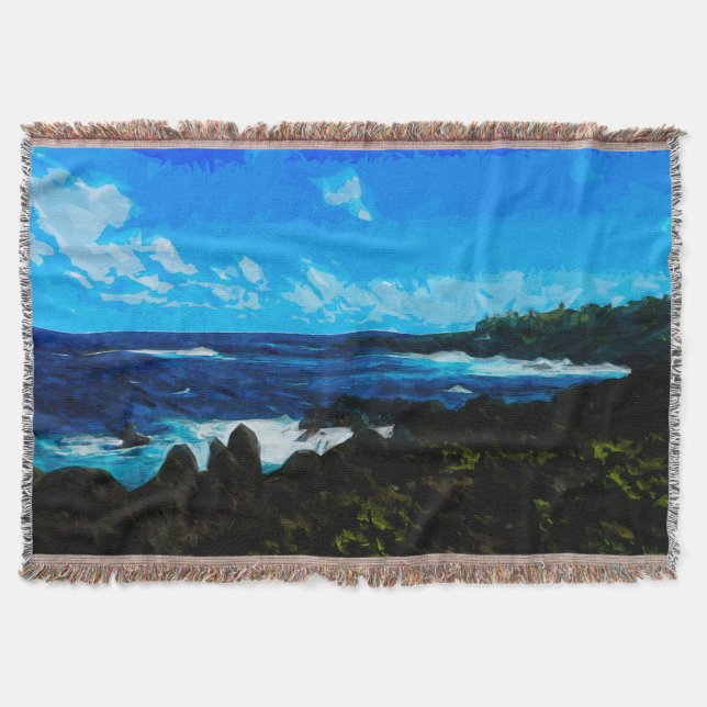 Couverture Baie sur la route vers Hana Maui Abstrait (Devant)