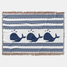 Baleine et vagues Coutume bleu et blanc