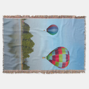 Couverture Ballons à air chaud au-dessus d'un lac, Nouvelle-Z