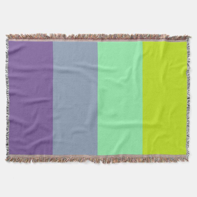 Couverture Bande de couleurs mixte personnalisée (Devant)