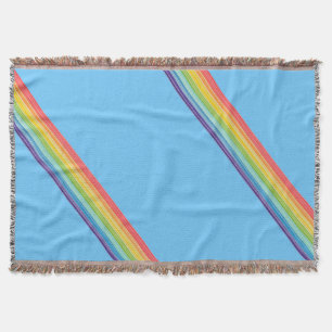 Couverture Bandes arc-en-ciel diagonales