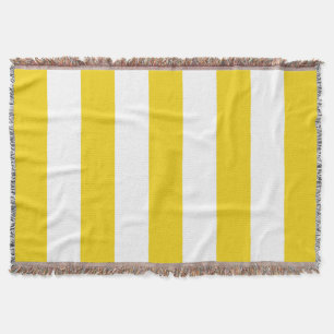 Couverture Bandes Jaunes, Blancs, Motif rayé