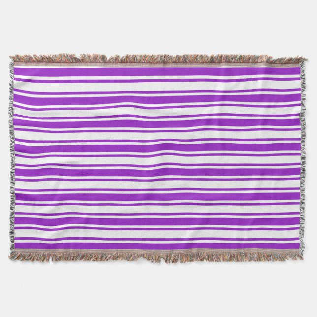 Couverture Bandes royales de bonbons violets et blancs (Devant)