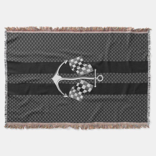 Couverture Bateau de course nautique en fibre de carbone noir (Devant)