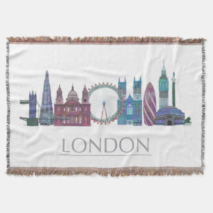 Couverture Bâtiments colorés par horizon de Londres