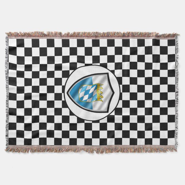 Couverture Bavarian flag throw blanket (Devant)