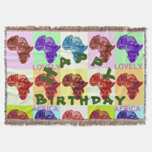 Couverture Beau Joyeux Anniversaire Africain à célébrer