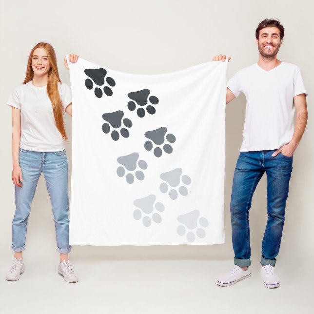 Couverture bébé - Empreinte pied (En situation)