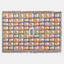 Couverture BEER Pop Art personnalisé monogramme jeter couvert