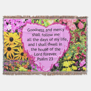 COUVERTURE BELLE CONCEPTION FLORALE PSALM 23