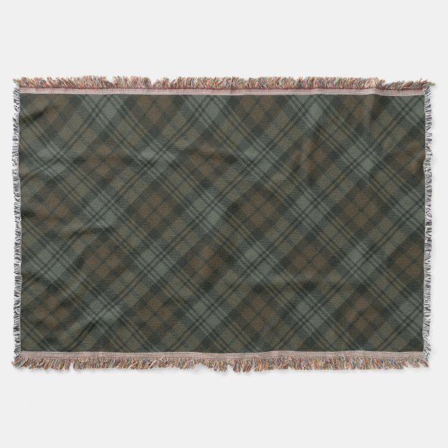 Couverture Black Watch Patiné Tartan écossais original (Devant)