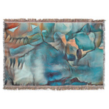 Blanche à Throw moderne avec Motif Abstrait
