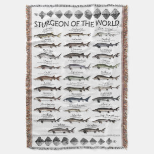 COUVERTURE BLANKET -STURGEON DU MONDE POSTER -PREMIER JAMAIS