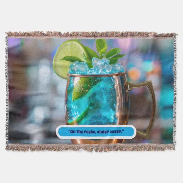 Couverture Blanket throw with cocktail  (Devant)