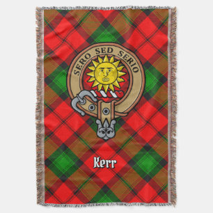 Couverture Blason de Clan Kerr sur tartan