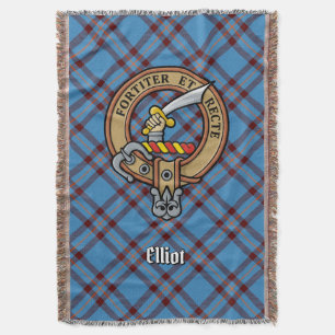 Couverture Blason du Clan Elliot sur ancien tartan