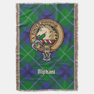 Couverture Blason du Clan Oliphant sur tartan