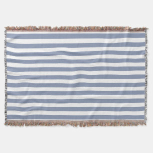 Couverture Bleu gris et blanc rayures de bonbons