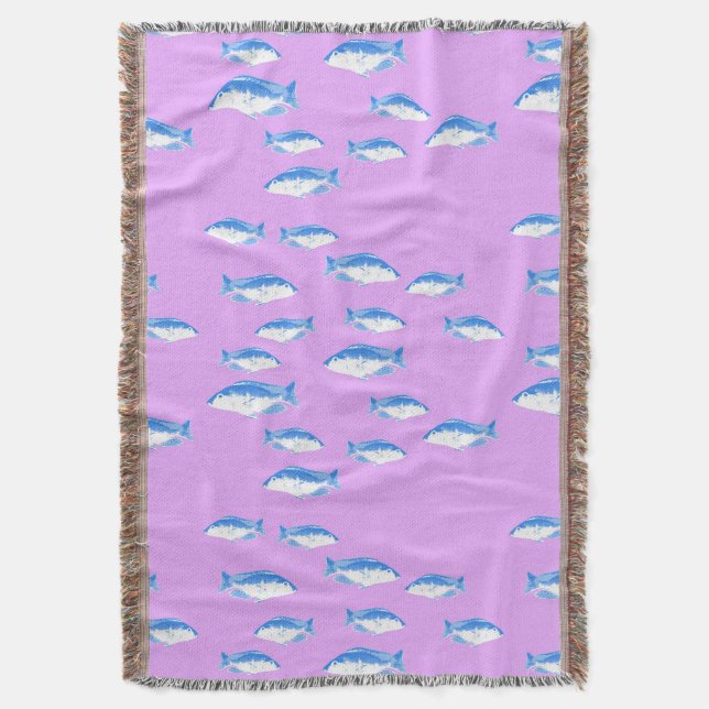 Couverture Blue fish on lilac (devant Vertical)