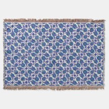 Blue Iznik Flower Pattern