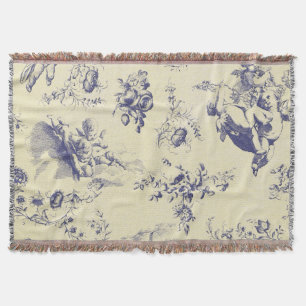 Couverture Blue Toile France Pays Cherub Motif