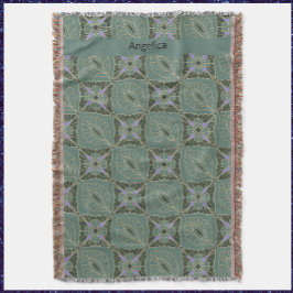 Couverture Boho Green Carreaux marocains Design
