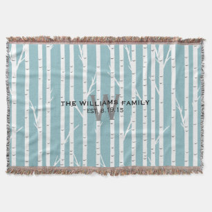 Couverture Bois-bouleau Monogrammé Lot