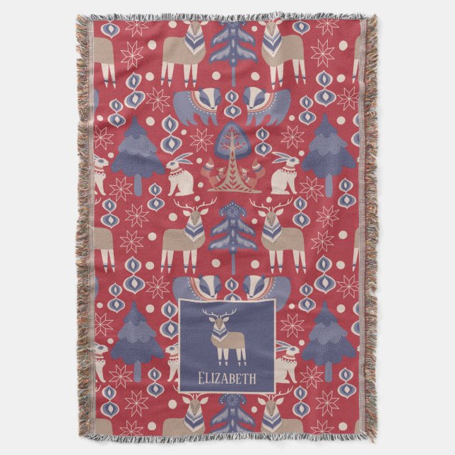Couverture Bois nordique scandinave Personnalisé (devant Vertical)