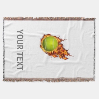 Couverture Boule de tennis personnalisée sur le feu Tennis Th