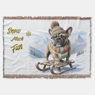 Couverture Bouledogue français traîneau French Bulldog