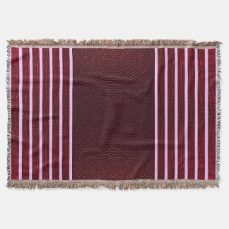 Couverture Bourgogne Faux Cuir de Serpent Linéaire Rayure
