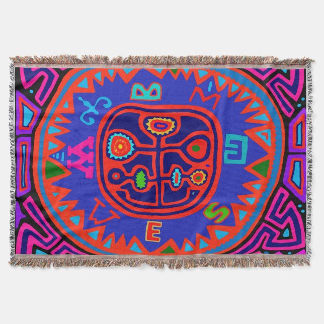 Couverture Boussole Mola Indienne Kuna (Devant)