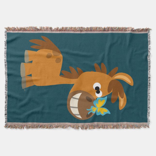 Couverture Bouton de papillon de caricature mignon (Devant)