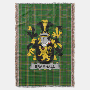 Couverture Bramhall d'armoiries irlandaises Family Crest Irla