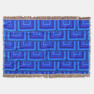 Couverture Brayures bleues carré motif