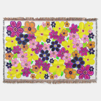 Couverture Bright Abstrait Flower Art