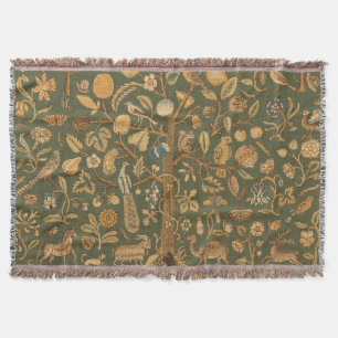 Couverture Broderie Anglaise Ancienne au Point de Broderie : 