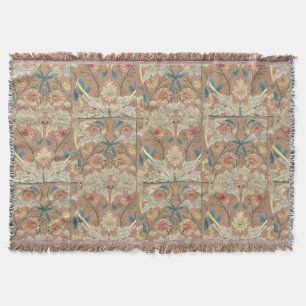 Couverture Broderie florale Vintage William Morris en 1875